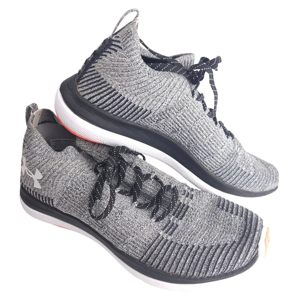 Under Armour Slingflex Rise Heather Gray Running Shoes Women's 10 **No Insoles**